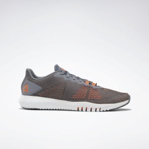 Reebok Flexagon Trainingsschuhe Herren - Grau/Orange/Weiß - DE 570-EIP